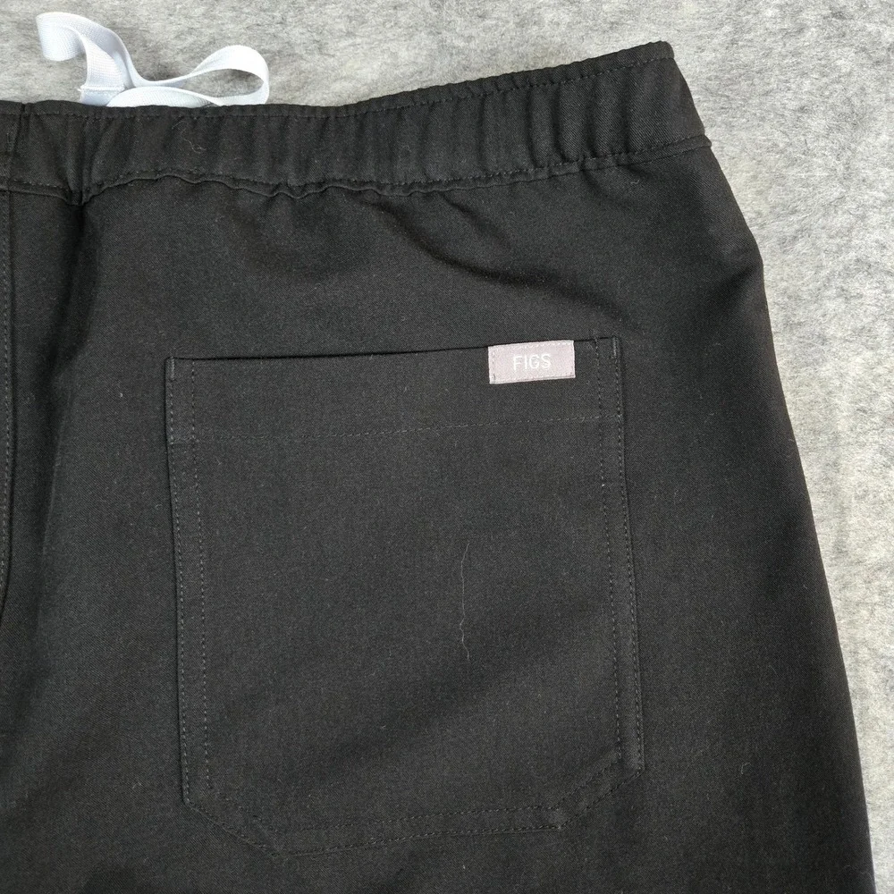 FIGS Mens Black Cairo Cargo Technical Collection Scrub Pants Large